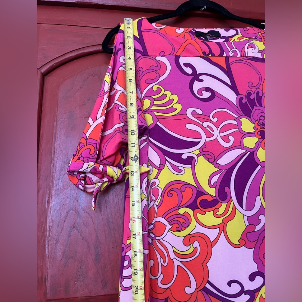 Trina Turk Floral Shift Dress in Pink, Orange & Yellow NWT - Picture 5 of 12